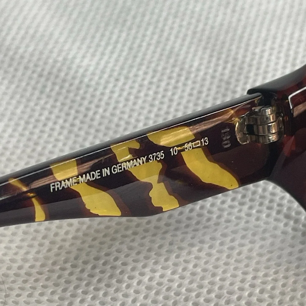VTG Paloma Picasso Sunglasses Brown Tortoise 3735 10-56-13 130 Made In Germany
